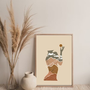 Woman Line Art Print, Female Figure Line Art, Naked Woman Wall Art Print, Abstract Woman Body Wall Art,Landscape, Minimal Woman Art, DIGITAL