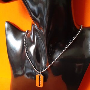 Mini Stainless Steel Razor Blade Necklace image 6