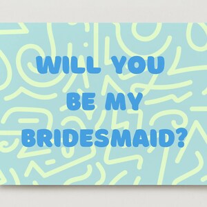 Blue Bridal Party Invitation Template