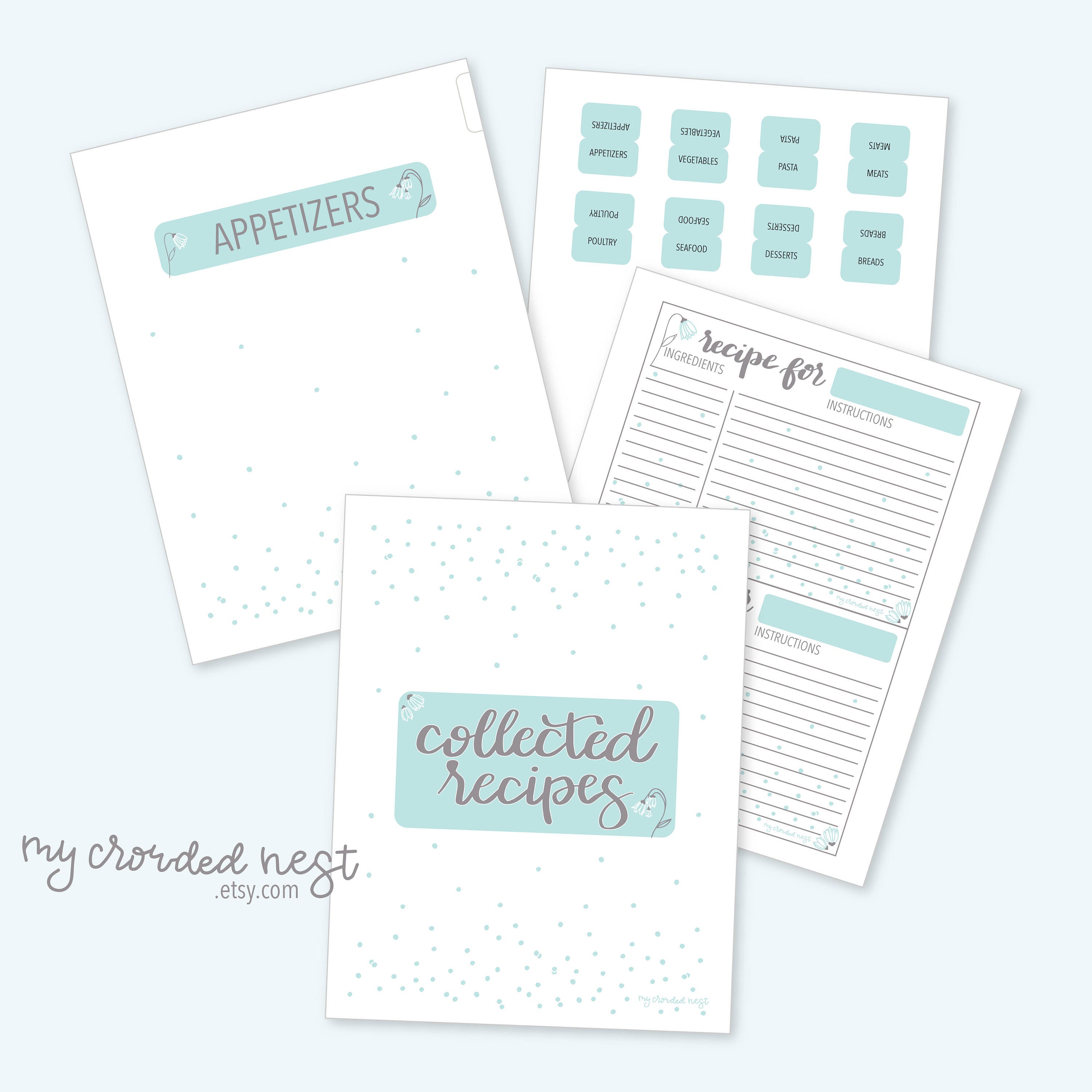 Recipe Book Kit Etsy