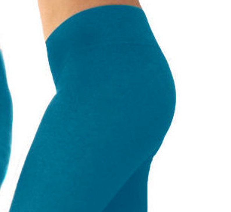 Turquoise Leggings Blue Green Leggings Yoga Leggings Etsy
