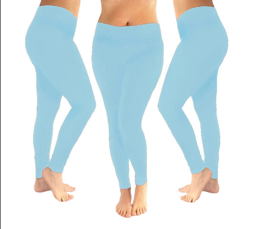 light blue leggings