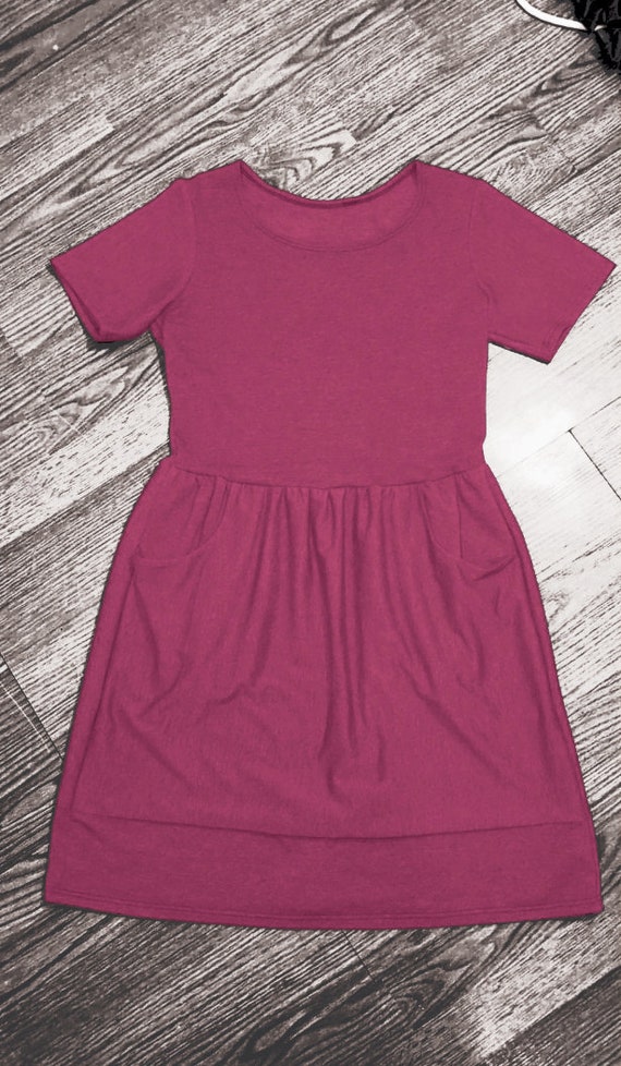 dark pink summer dress