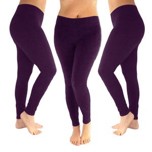 Dark plum leggings Clearance