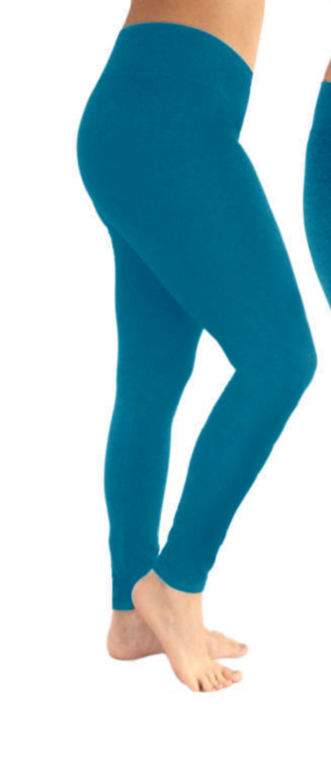 Turquoise Leggings Blue Green Leggings Yoga Leggings Etsy