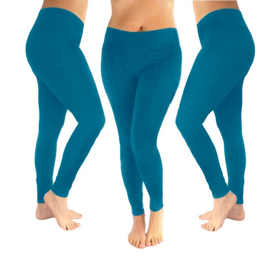 Blue green leggings Clearance