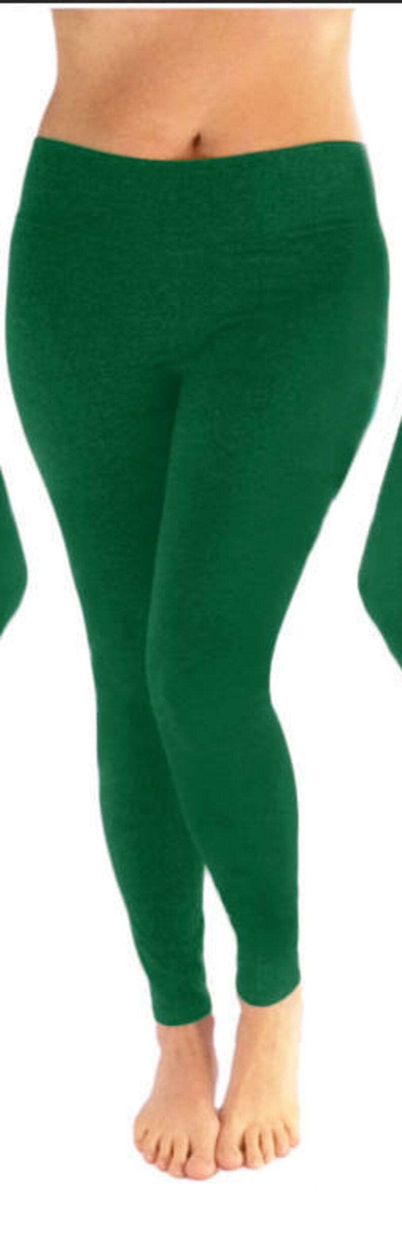 Green leggings true green leggings yoga leggings Etsy