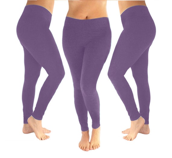 purple yoga leggings