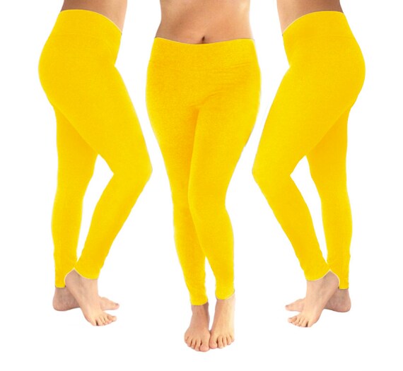 yellow yoga leggings