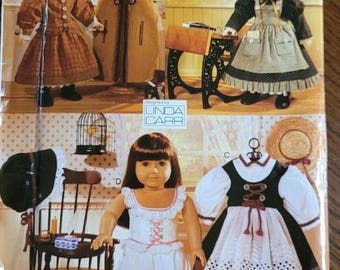 UNCUT Vogue Craft Linda Carr Early American Outfits to fit American Girl Doll Pattern 602