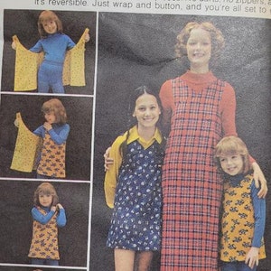 VVintage UNCUT Butterick Misses sz 8/10 Wrap and Go Jumper Pattern 6875