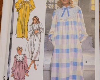 Vintage Simplicity UNCUT Womans sizes 22-24 Nightgown, Nightshirt and Pajamas Pattern 7816