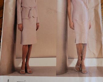 UNCUT Vogue Paris Original Guy Laroche Misses sz 14, 16, 18 Jacket and Dress Pattern 2537