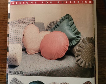 Vintage UNCUT Better Homes designs for Butterick Pillow Patterns 6044