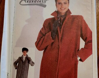 Patrón sin cortar de Simplicity Misses talla 14 Connoisseur para abrigo o chaqueta forrada de corte holgado (7748)