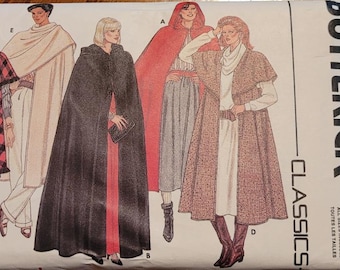 UNCUT Butterick Classics All Sizes  womens capes Pattern 6796