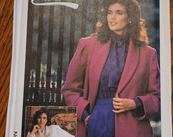 Vintage UNCUT Simplicity Connoisseur Misses size large (bust 40-42) Lined Jacket Pattern 7161