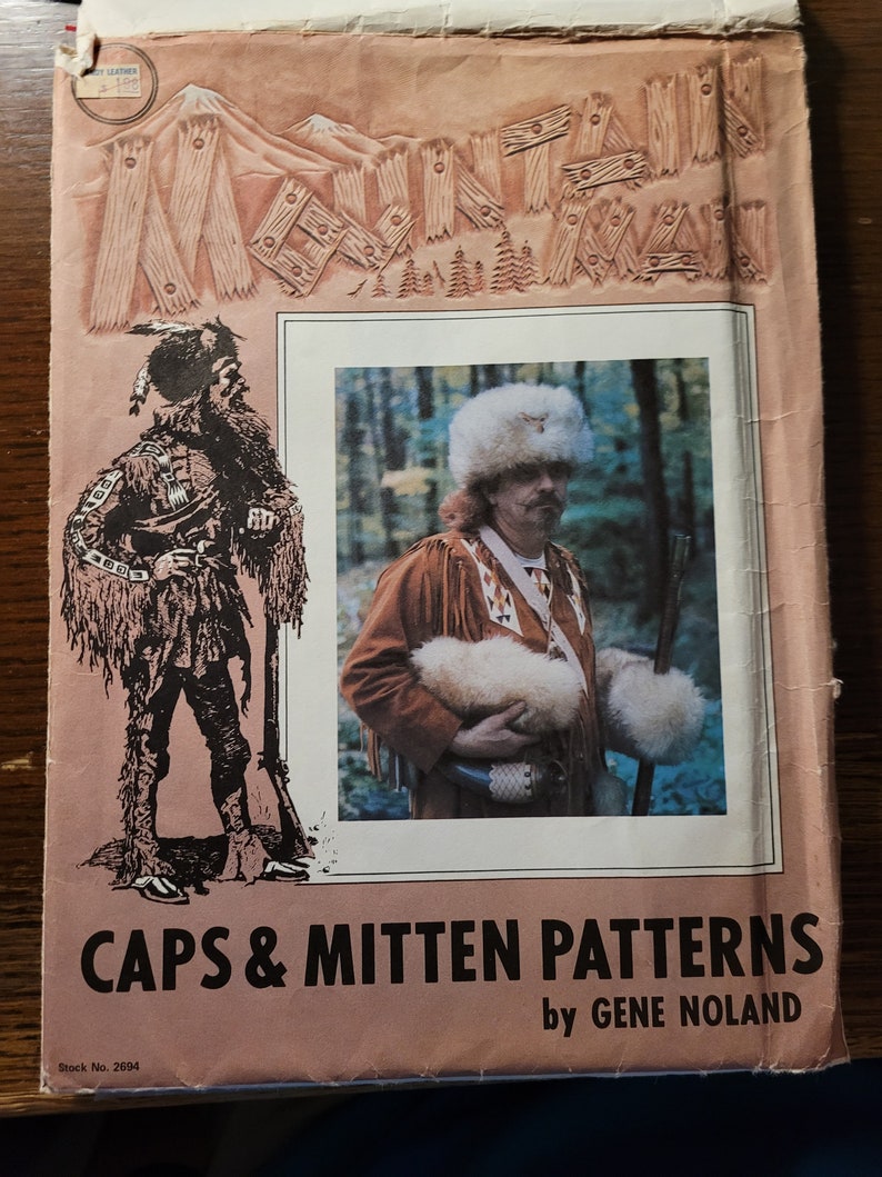Vintage 1978 UNCUT Tandy Mountain Man Caps & Mitten Patterns by Gene Noland 2694 Etsy