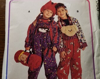 McCalls Childs sz 4 Jacket, Overalls, Top, Hat and Blanket Roll pattern, P366