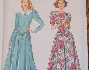 Simplicity UNCUT It's So Easy Misses sz 6-16 Fitted Waist  dress pattern 9154
