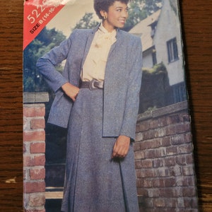 Vintage UNCUT See & Sew Misses sz 14,16,18 Jacket and Skirt Pattern 5229