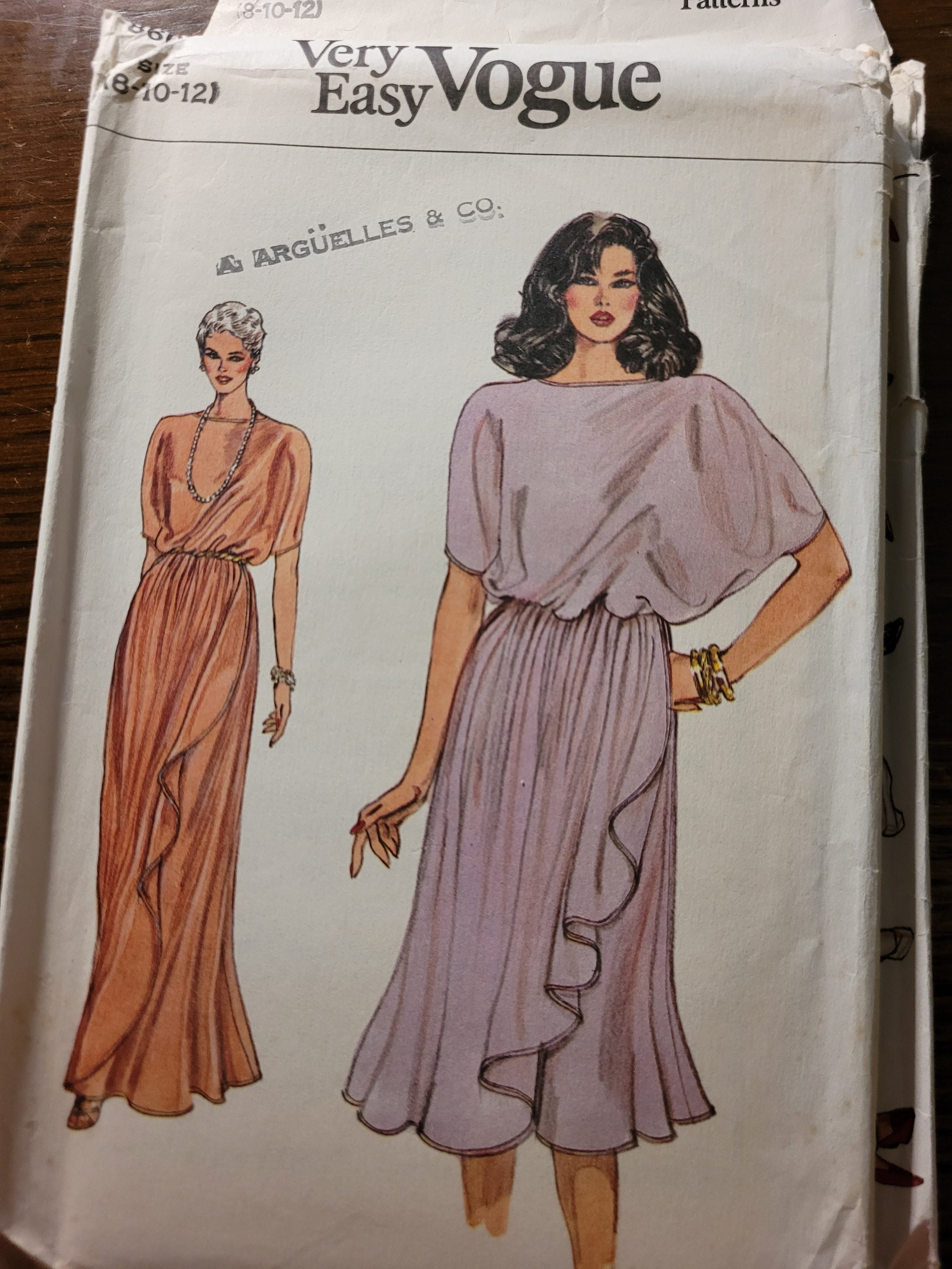 Gorgeous Vintage 80's UNCUT Very Easy Vogue Misses Sizes 8