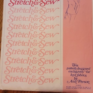 Vintage UNCUT Stretch & Sew Misses sz 28-44 Raglan Sleeve Top and Sweater Pattern 200