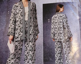 UNCUT Vogue Patterns Misses sizes 16-22 Vest, Jacket and Pants Pattern V1749