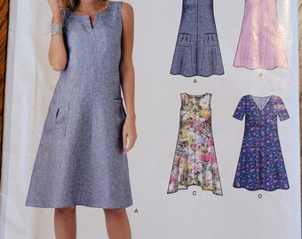 New Look UNCUT Misses sizes 8-20 Summer Dress pattern A6340