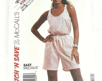 Stitch N Save Misses sz 16-20 Shorts and top pattern 4289