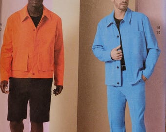 Vogue Uncut Mens sz 34-42 Jacket, Shorts and Pants Pattern V2022