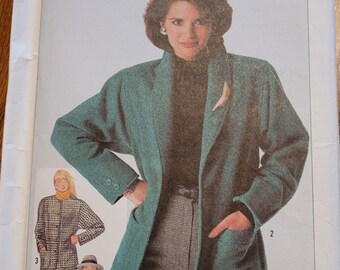 Chaquetas vintage de los años 80, sin cortar, marca Simplicity, talla 14, corte holgado, forradas, modelo 7700.