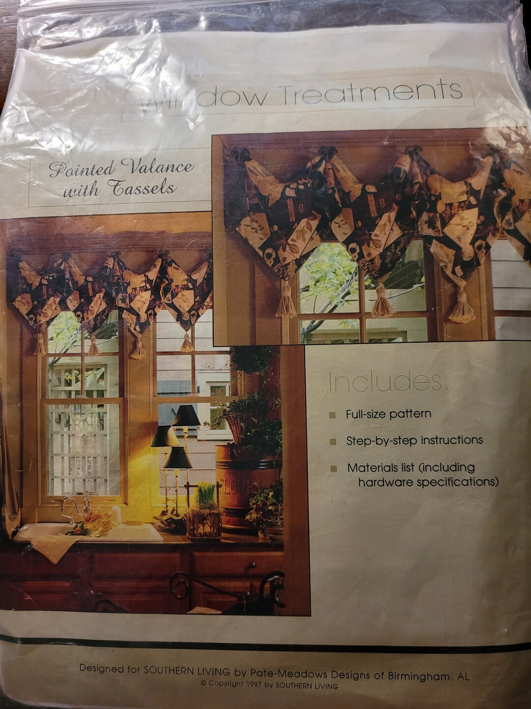 Southern Living Window Treatments, Painted Valance With Tassels Pattern ...