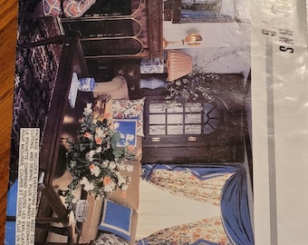 Vogue Patterns for Living Directions for Curtains, table cloths, lamp shades and pillows pattern 1419