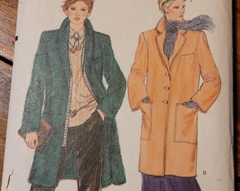 Vintage UNCUT Vogue Misses sz 12 Coat Pattern 7439
