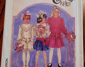 Patrón de vestido vintage sin cortar de Cenicienta para niña de Simplicity, talla 8, número 7865