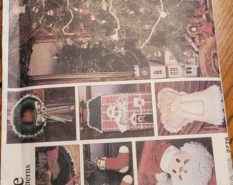 Vintage 80's UNCUT Vogue Christmas Decorations Pattern 2776