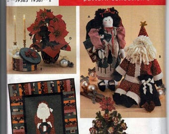 Simplicity UNCUT Holiday VIP Leslie Beck Angel, Santas, Wall Having, Pot cover, 7322