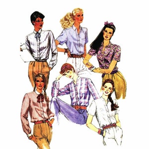 McCalls Misses sz 10 (bust 32 1/2) Blouse pattern 7172