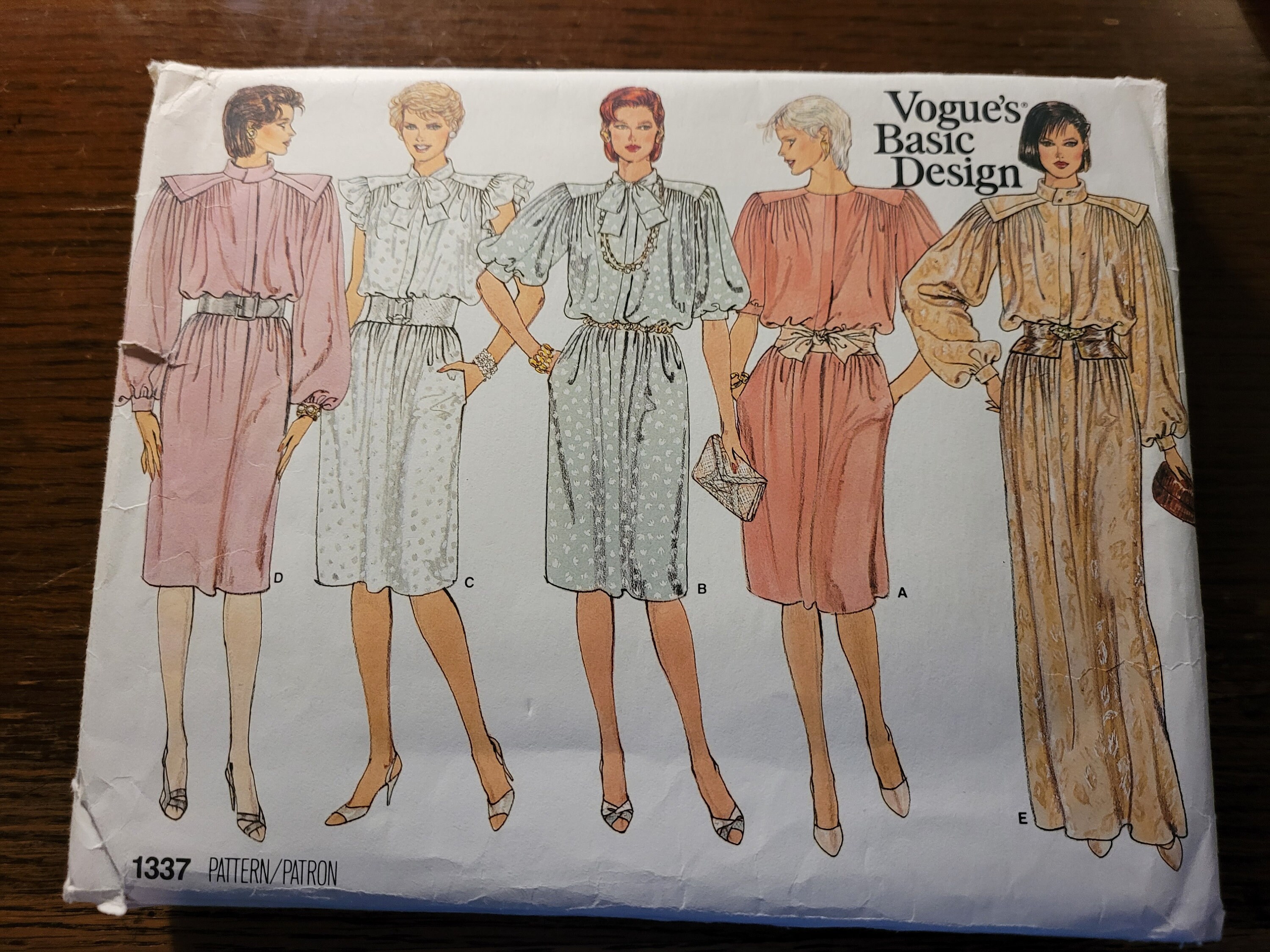 1940s WW2 Vintage Sewing Pattern W28 H38 WOMENS PANTS TROUSERS (1337)