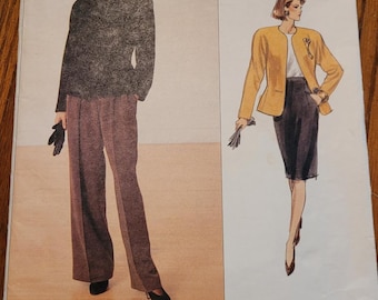 Vintage UNCUT Vogue American Designer Anne Klein Misses sizes  6-10 jacket, skirt and pants pattern 2355