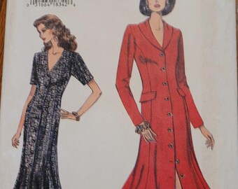 Beautiful Uncut Very Easy Vogue Misses sizes 6, 8, 10 dress pattern 8877