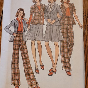 1970&#39;s UNCUT Buttterick Misses sz 10 Wardrobe Pattern 3499