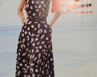 Rare OOP UNCUT Ultra EZ by Vogue Misses sz 6, 8, 10 dress pattern 8623