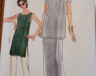 Vintage Very Easy Vogue Uncut Koko Beall Sz 6-10 tunic, skirt and dress pattern 7447