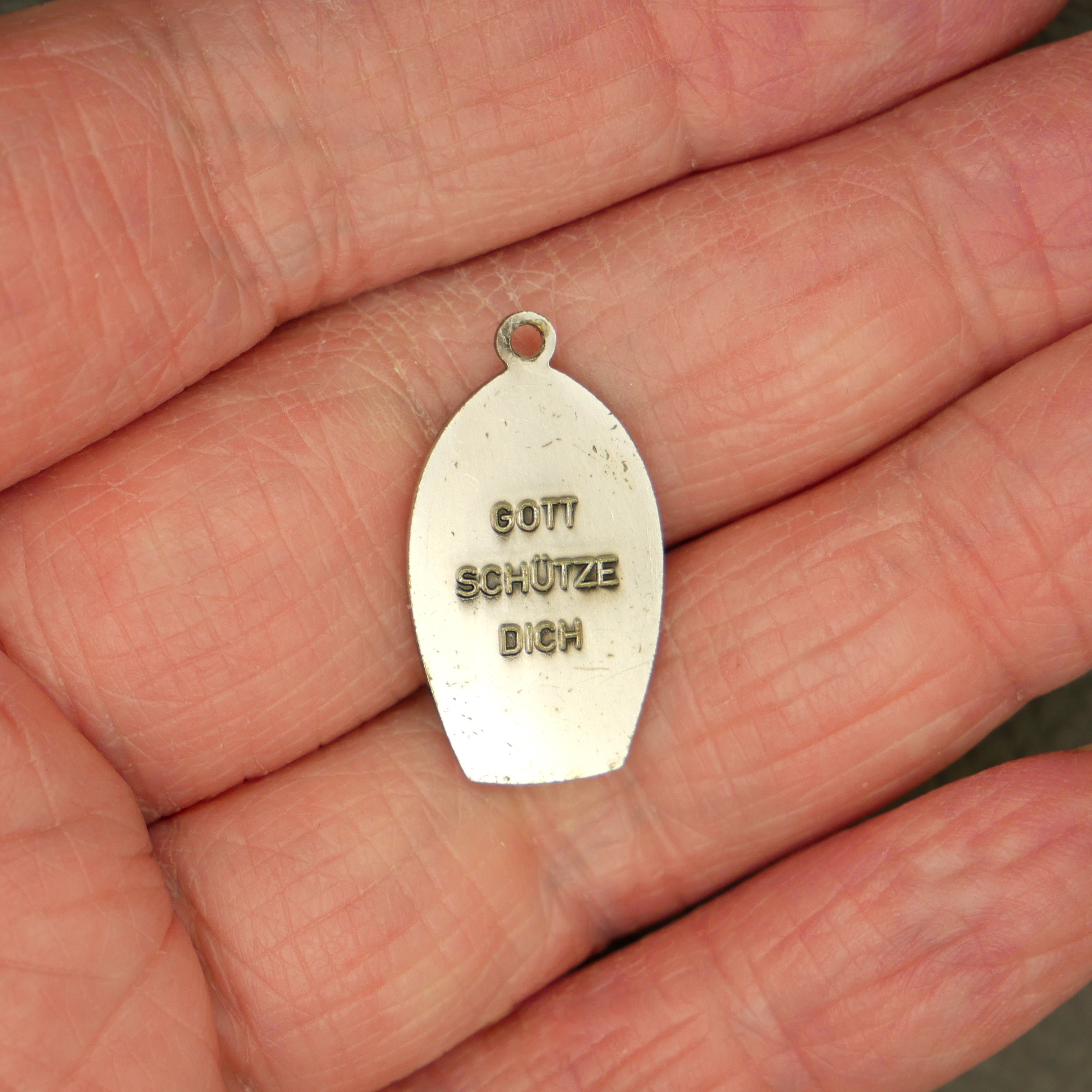 Blessed Virgin & Baby Jesus Medal Catholic Prayer Medal With Etsy