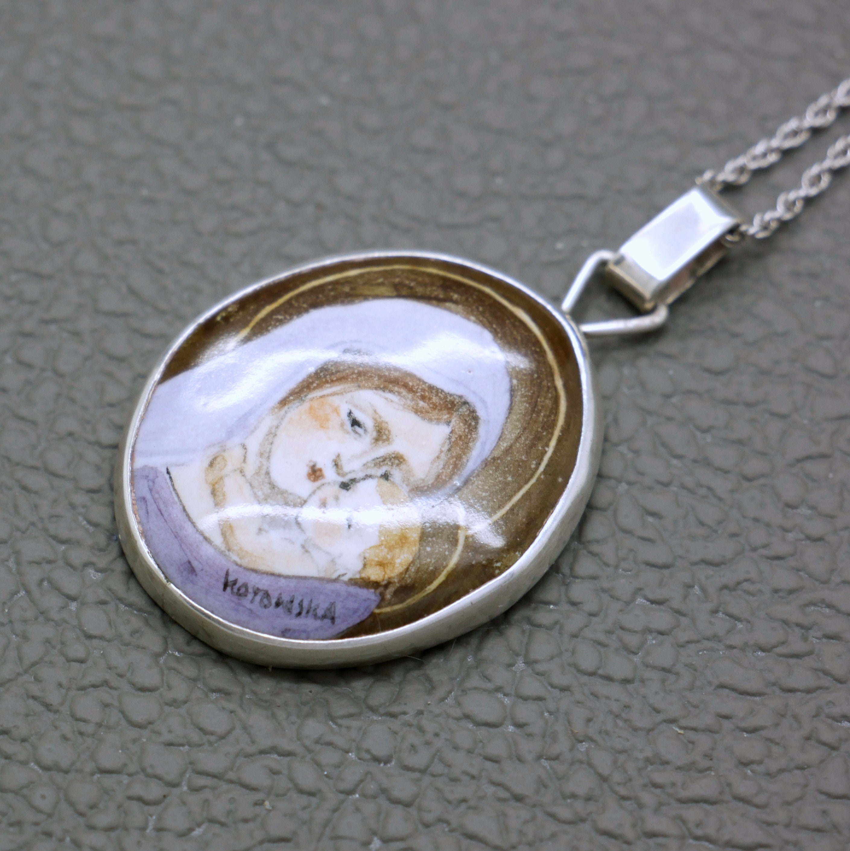 Hanger Maria in Profiel - 17mm | De Winkel van Lourdes