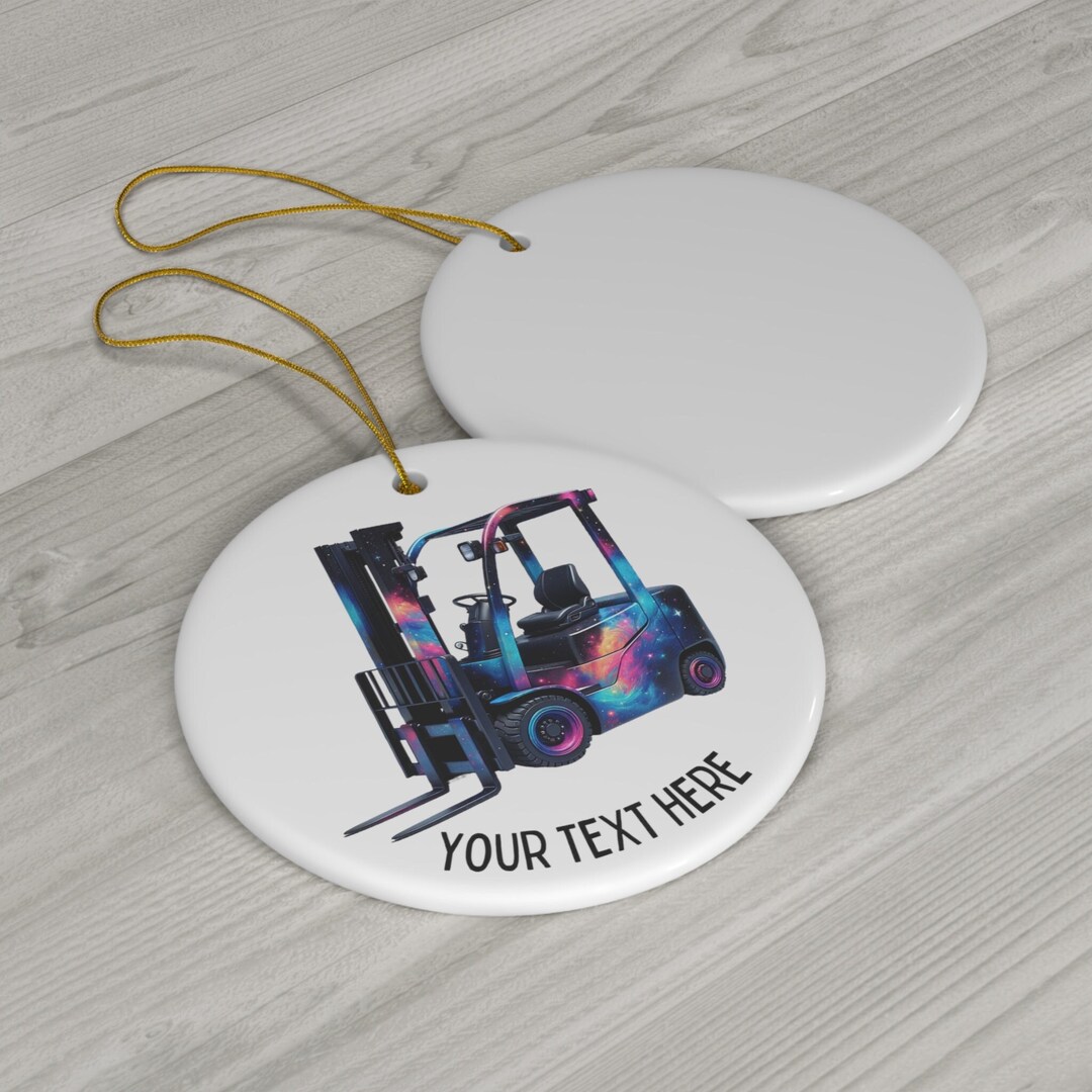 Forklift Ornament Custom Forklift Ornament Personalized Forklift