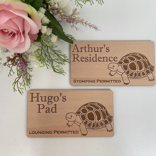 Tortoise plaque, tortoise sign, personalised tortoise sign, tortoise