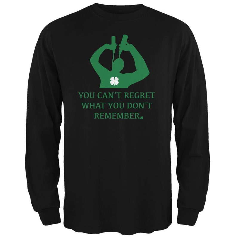 Can/'t Regret St Patricks Day White Adult Hoodie